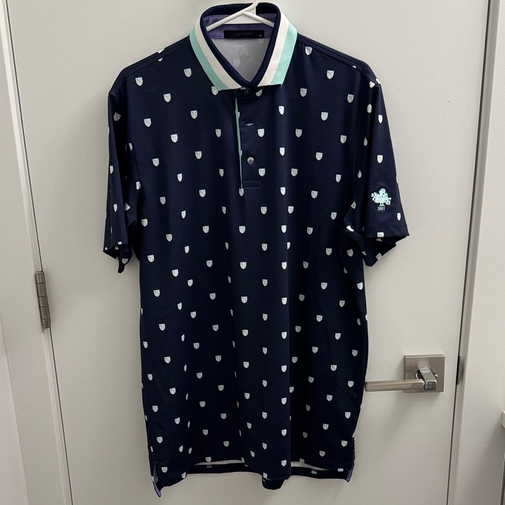 Greyson Navy Golf Polo